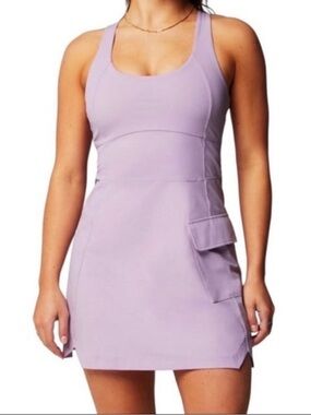 Fabletics Lilac Racerback Mini Dress with Side Utility Pocket